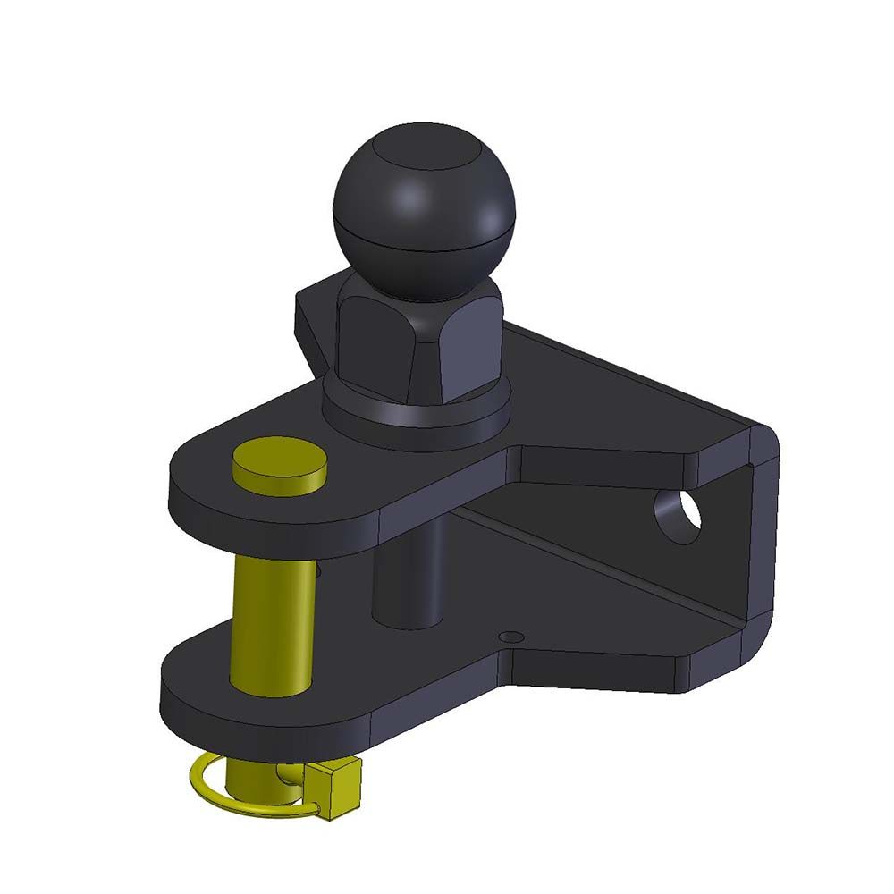 Dual towing device ball and tow pin