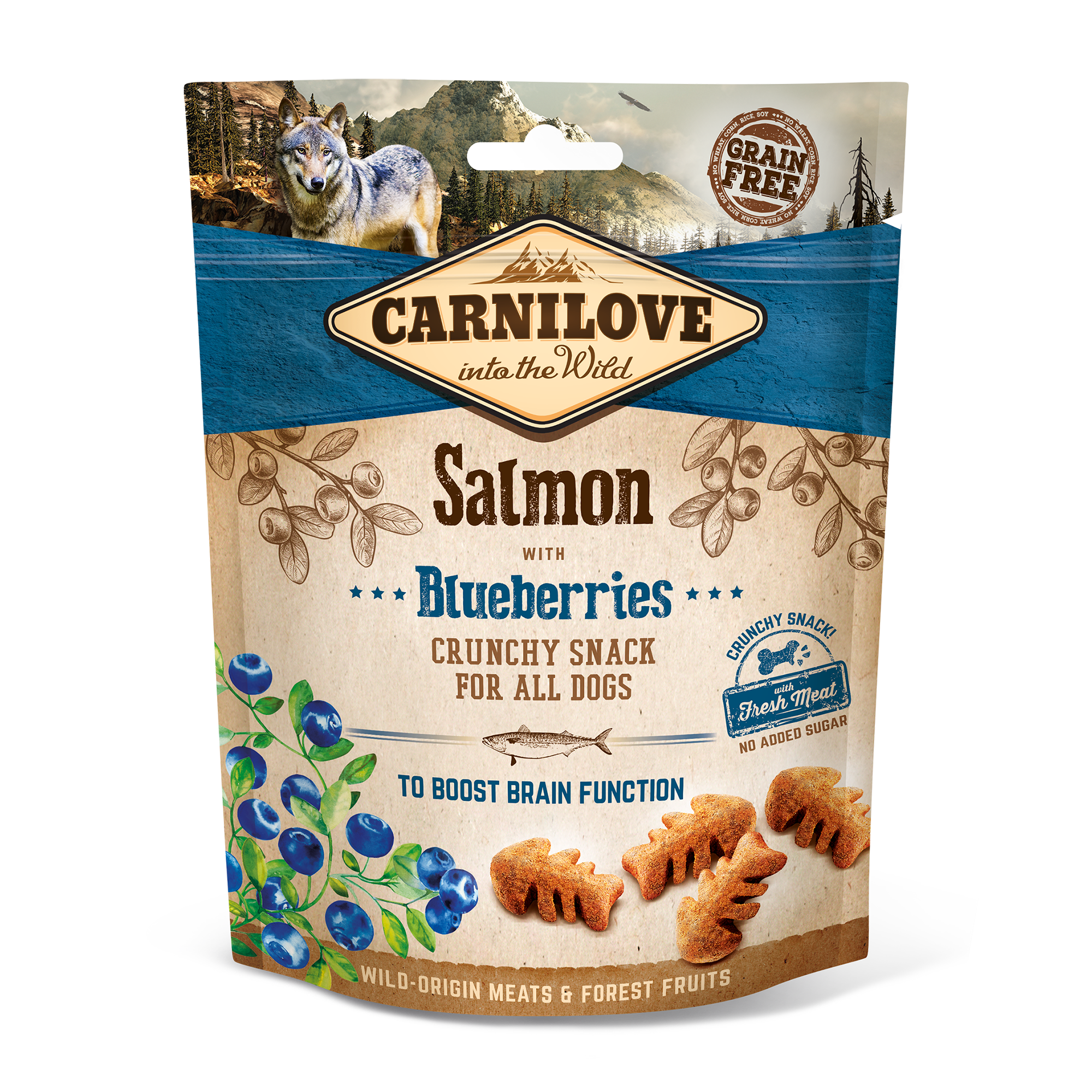 Carnilove Dog Crunchy Snack Lax & Blåbär