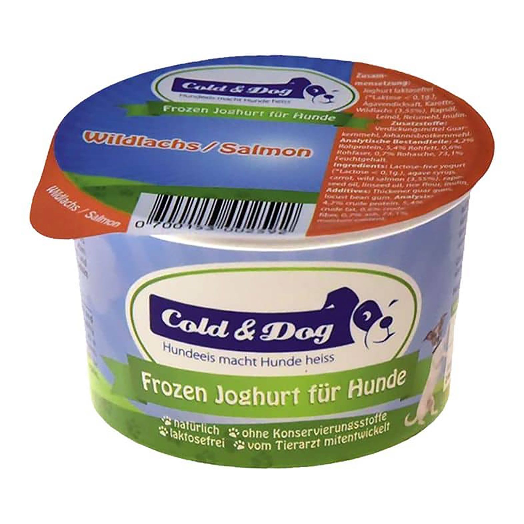 Hundglass Cold & Dog laktosfri med vildfångad lax
