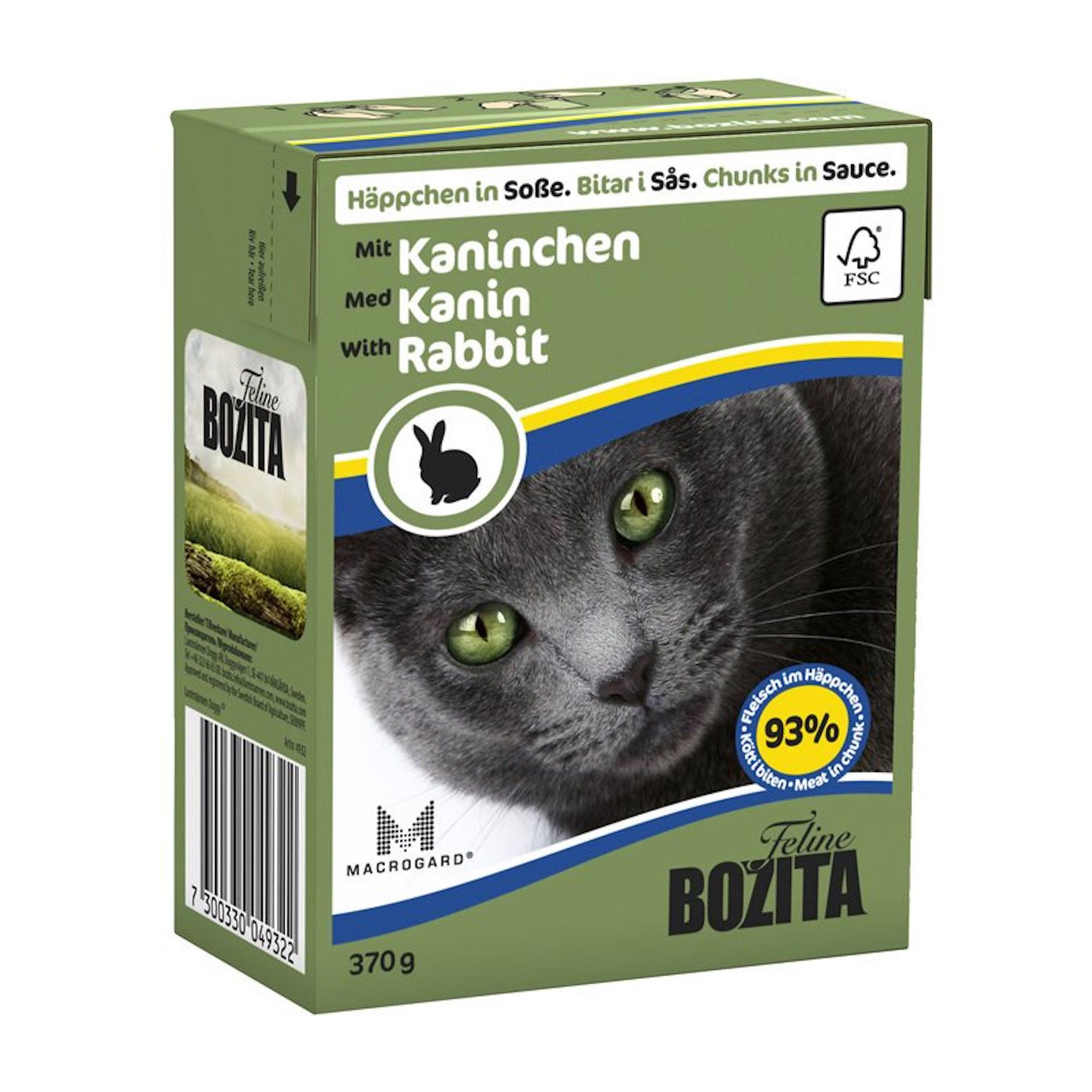 Bozita katt Bitar i sås Kanin