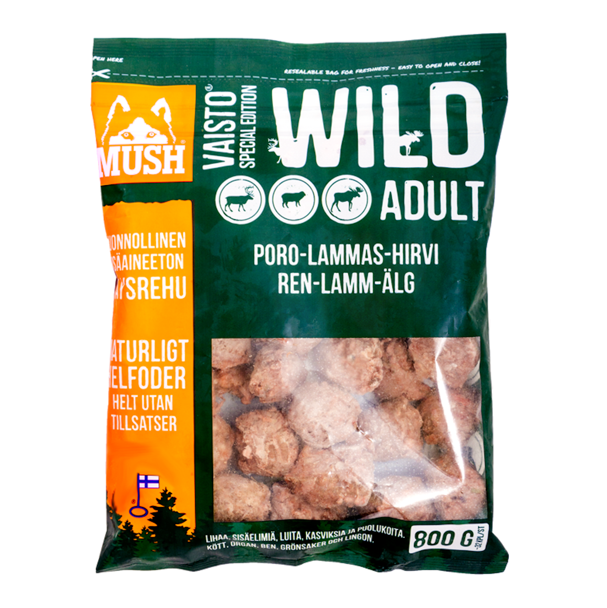 Mush Vaisto Wild Ren-lamm-älg 
