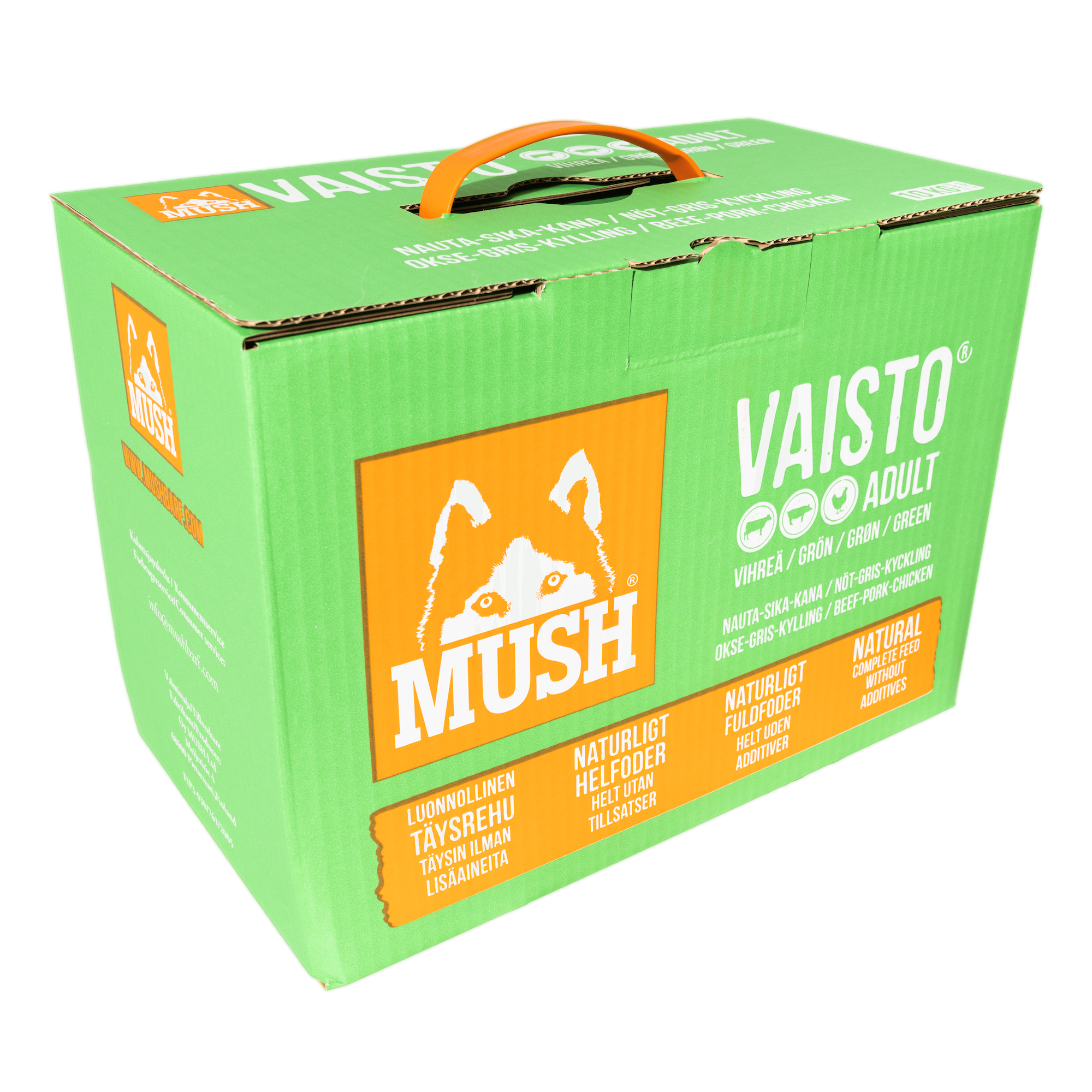 Mush Vaisto grön Nöt-gris-kyckling 10kg