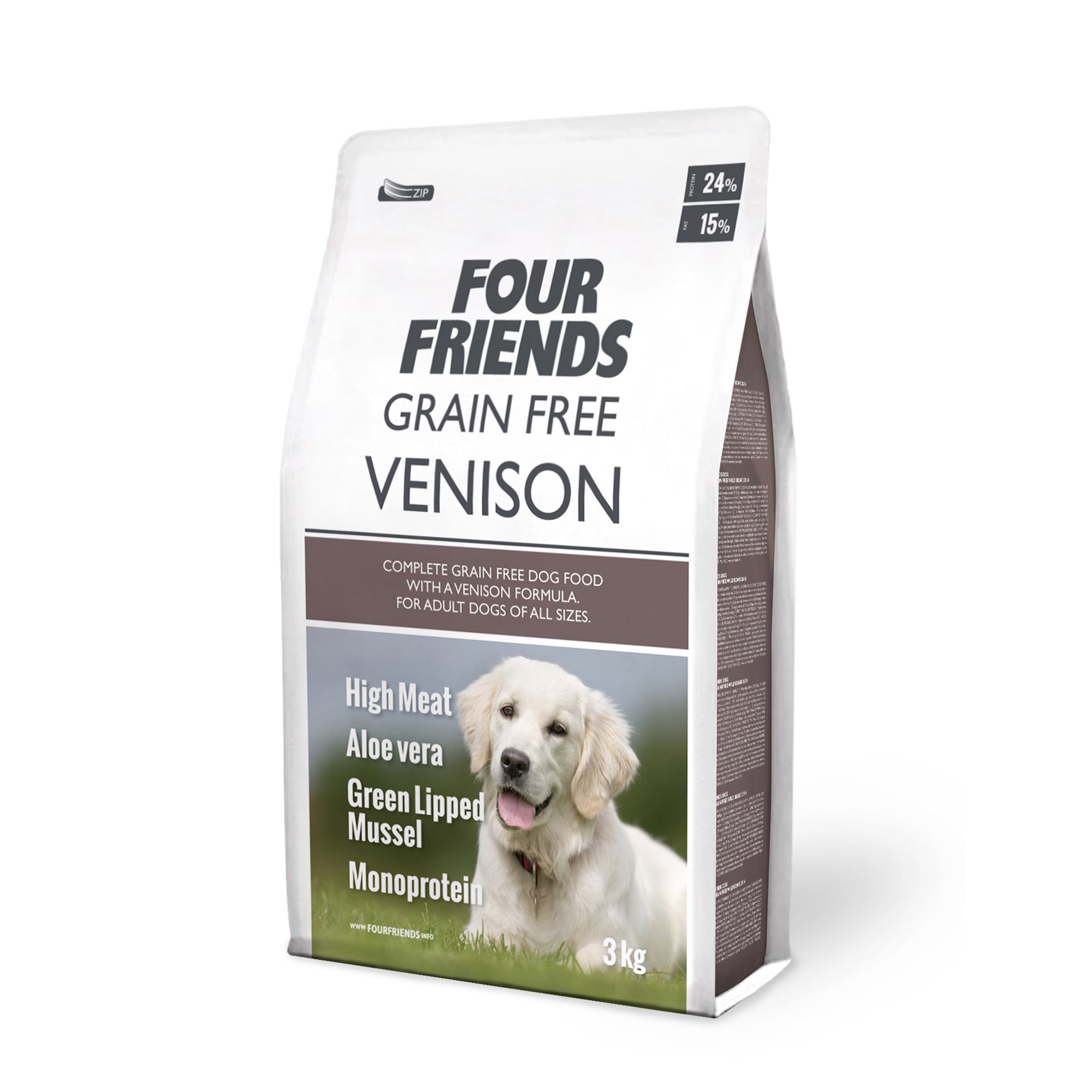 Four Friends Dog Grain Free Hjort