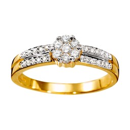 Diamantring i 18K guld Diamantring i 18K guld