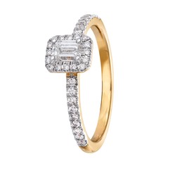 Diamantring i 18K guld Diamantring i 18K guld