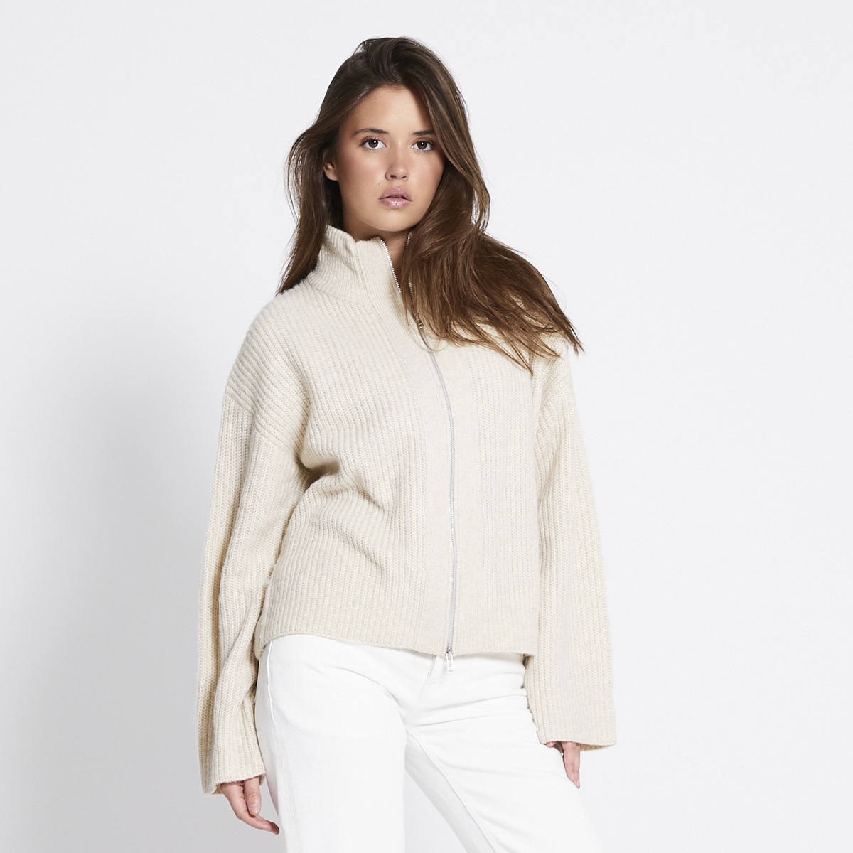 Zip cardigan