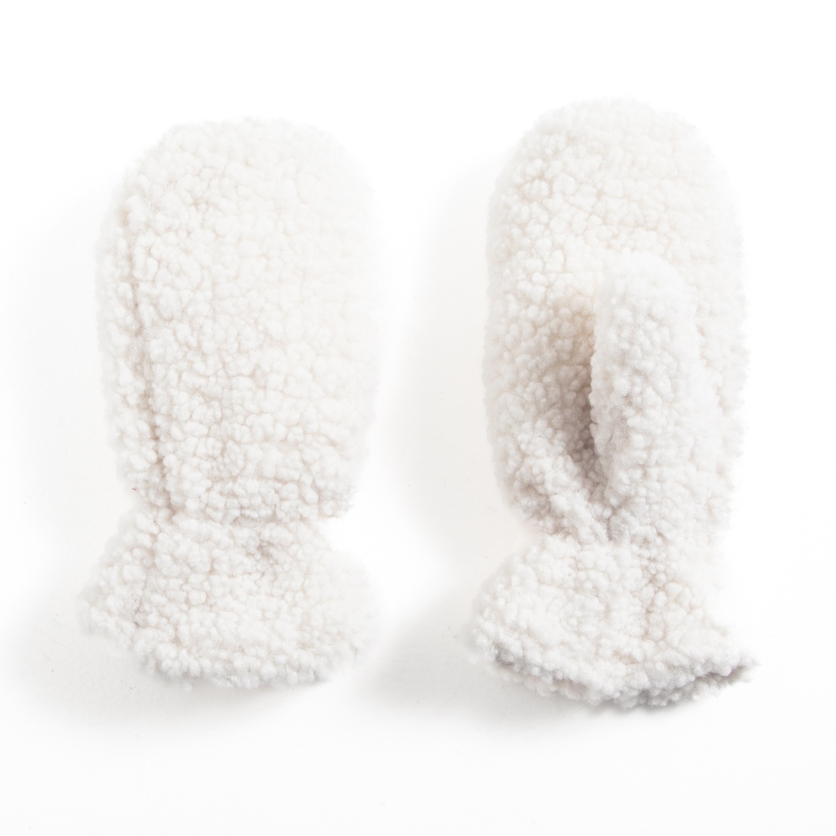Pile thumb gloves