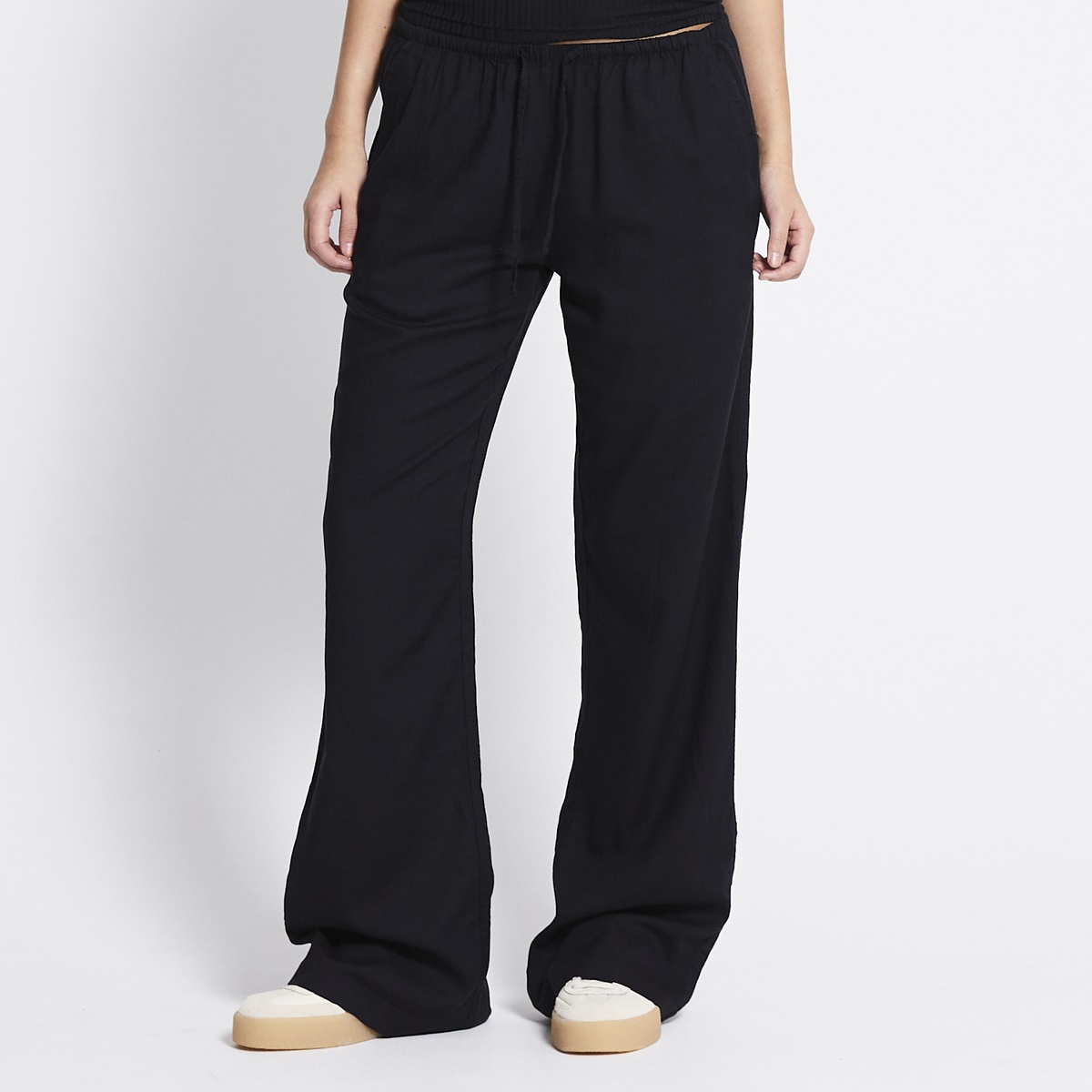 Linen blend pants
