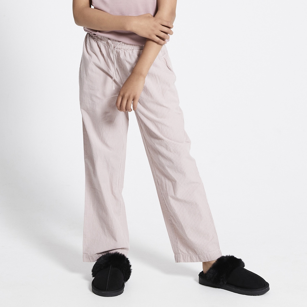 Striped pajama pants