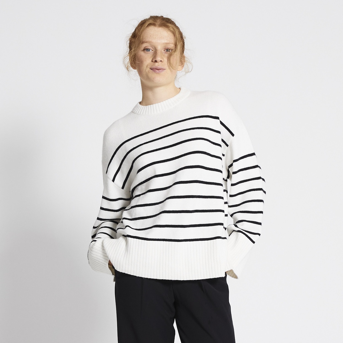 Stripe knit sweater Maj