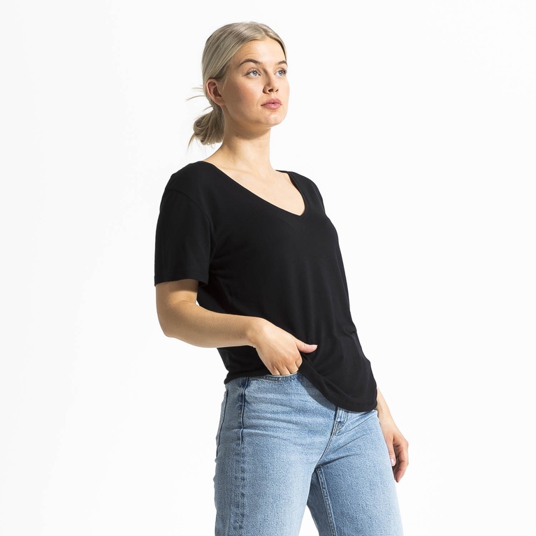Viskostopp V-neck "Inga" Viskostopp V-neck "Inga"
