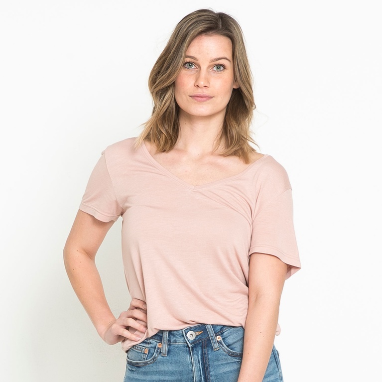 Viskostopp V-neck "Inga" Viskostopp V-neck "Inga"