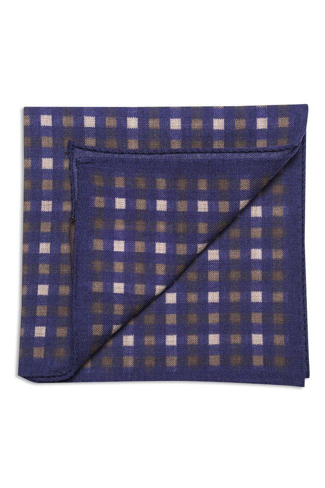 Checkered wool Handkerchief