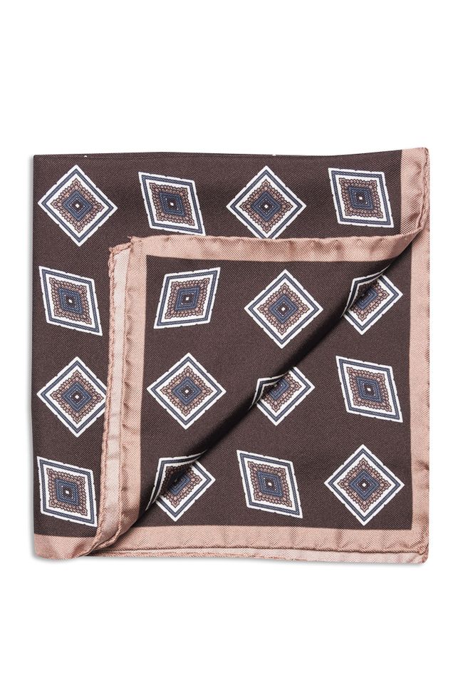 Patterned silk Handkerchief