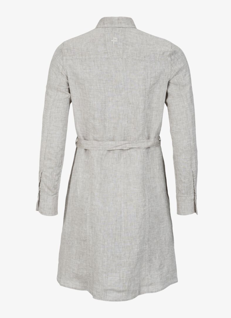 W Linen Flare Long Shirt W Linen Flare Long Shirt