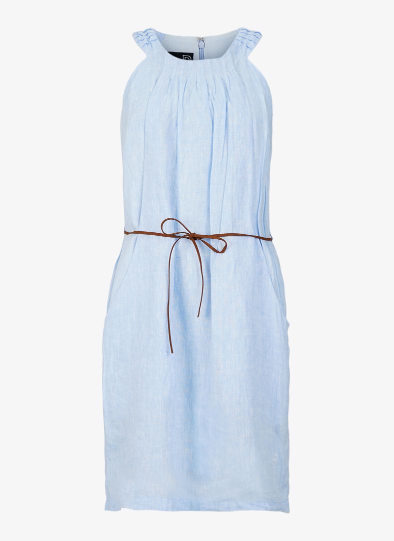 W Linen Pleated Dress W Linen Pleated Dress