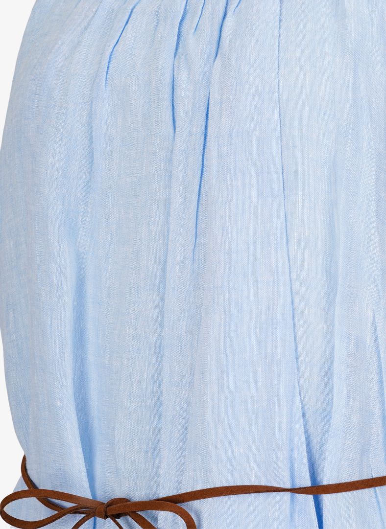 W Linen Pleated Dress W Linen Pleated Dress