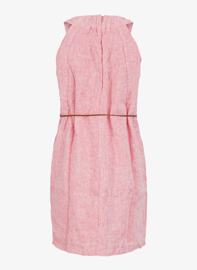 W Linen Pleated Dress W Linen Pleated Dress