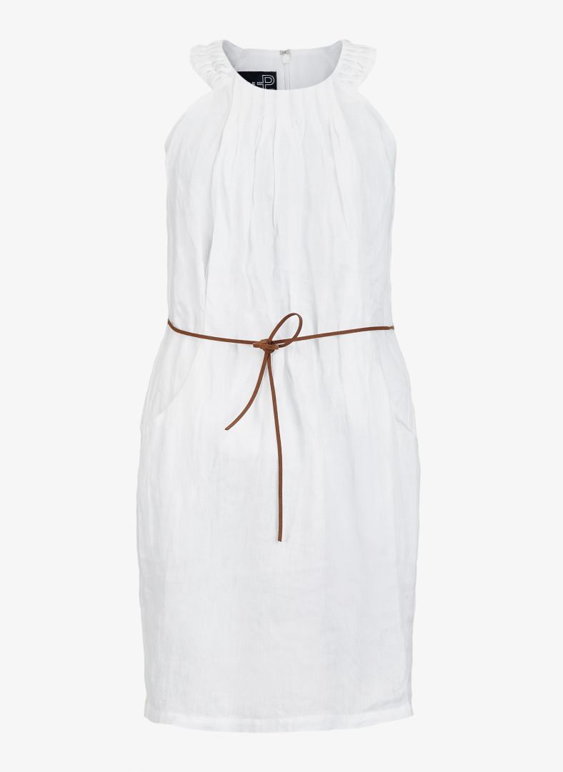 W Linen Pleated Dress W Linen Pleated Dress