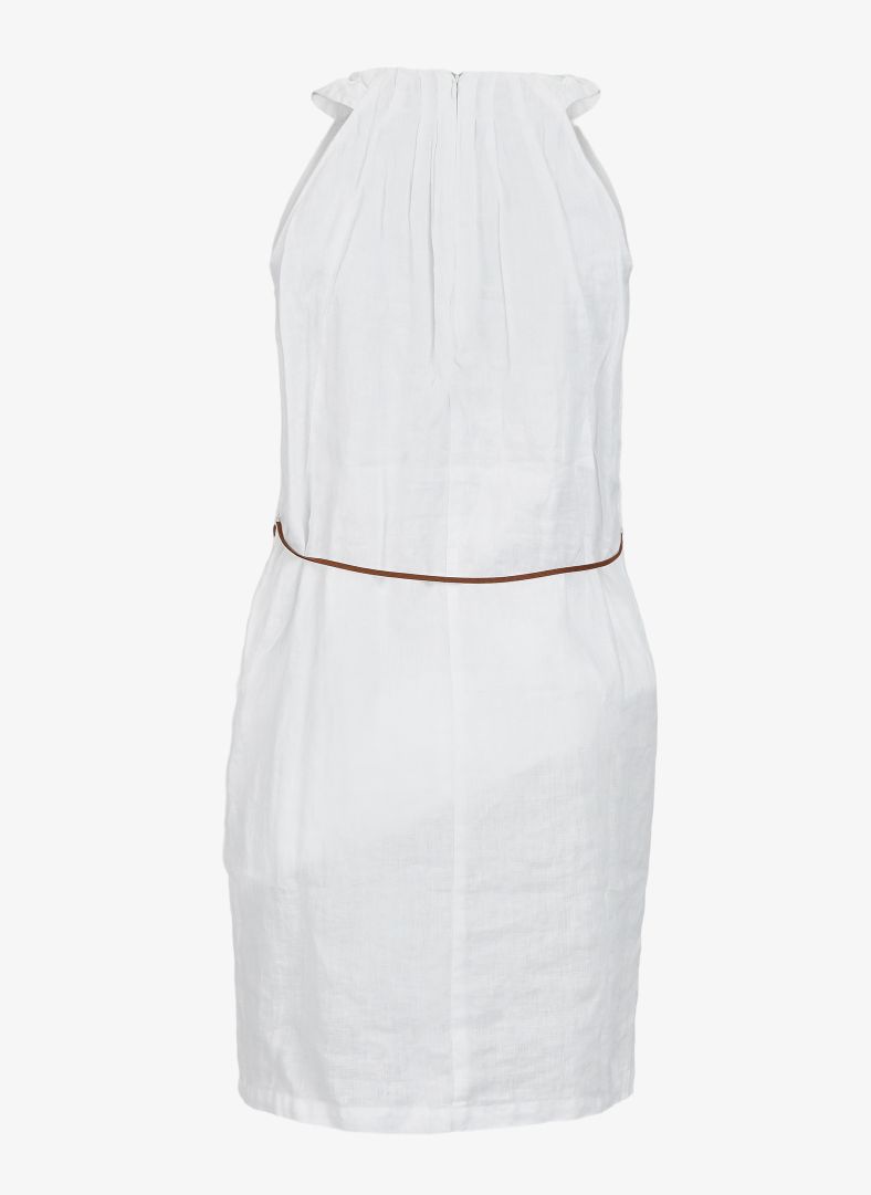 W Linen Pleated Dress W Linen Pleated Dress