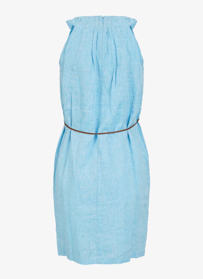 W Linen Pleated Dress W Linen Pleated Dress