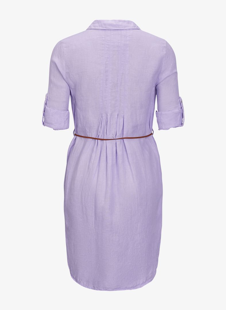 W Linen Pleat Shirt Dress W Linen Pleat Shirt Dress