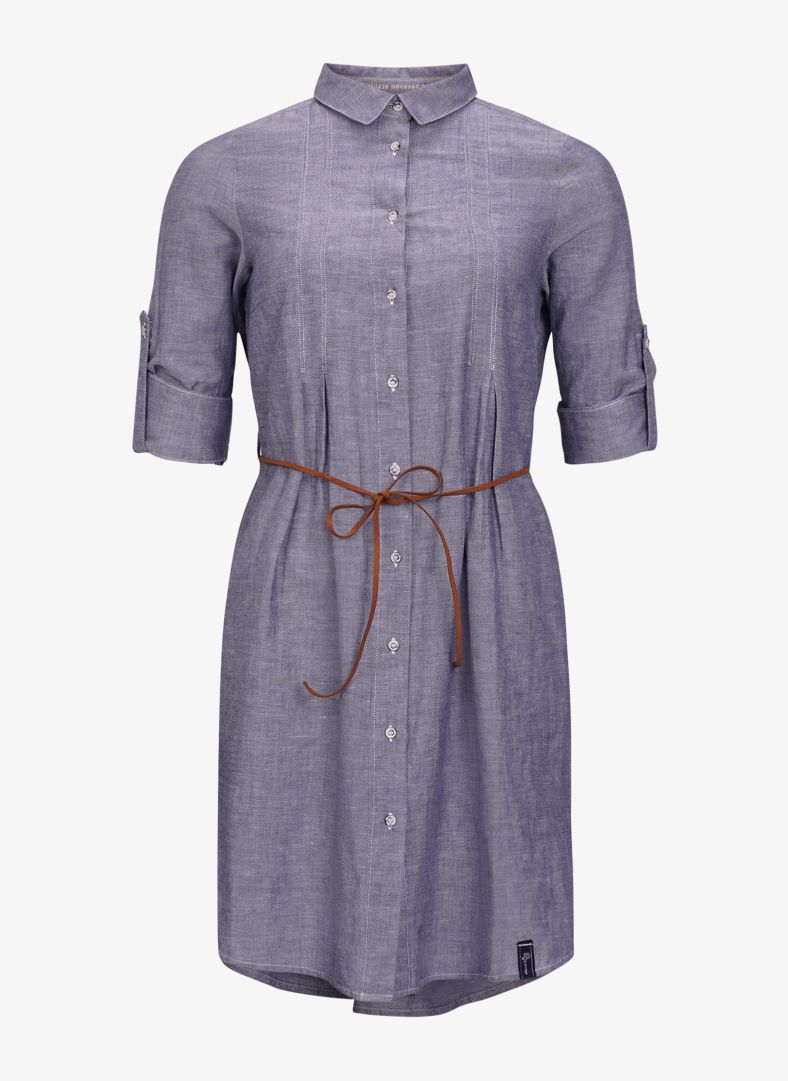 W Linen Pleat Shirt Dress W Linen Pleat Shirt Dress