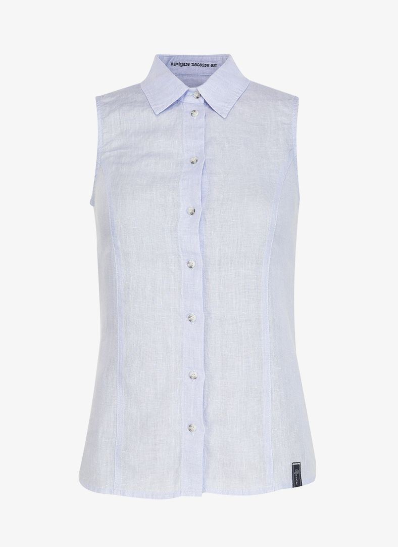 W Linen Sleeveless Shirt W Linen Sleeveless Shirt