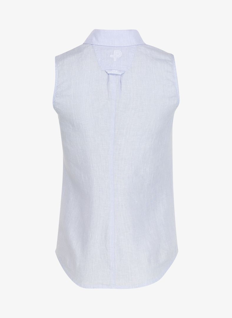 W Linen Sleeveless Shirt W Linen Sleeveless Shirt