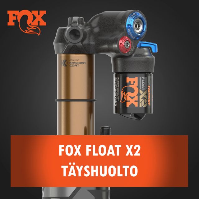 Fox Float X2 iskunvaimentimen täyshuolto Fox Float X2 iskunvaimentimen täyshuolto