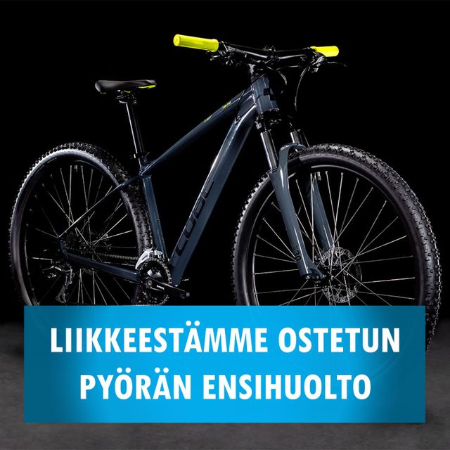 Liikkeestämme ostetun pyörän ensihuolto Liikkeestämme ostetun pyörän ensihuolto