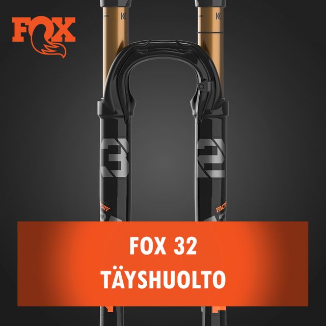 Fox 32 joustokeulan täyshuolto Fox 32 joustokeulan täyshuolto