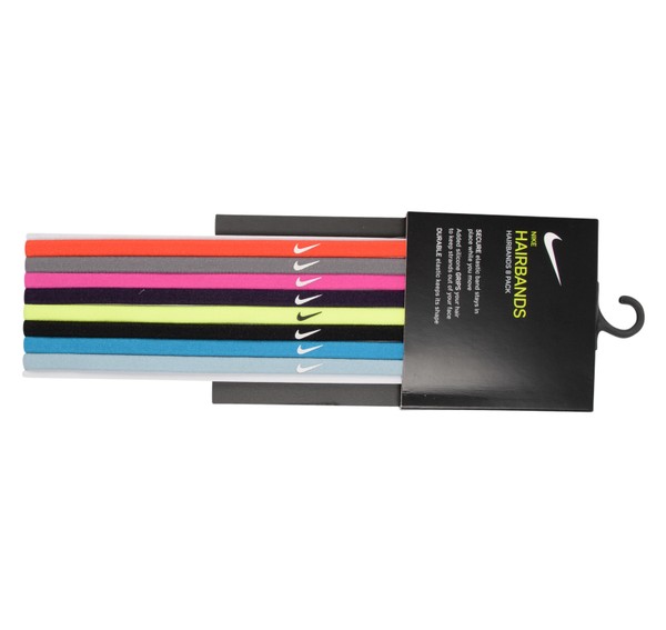 nike skinny hairbands 8 pack