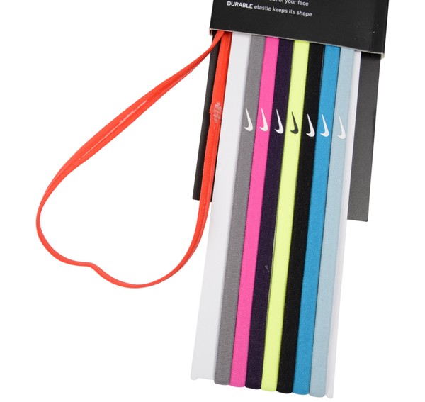 nike skinny hairbands 8 pack