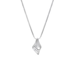 Halsband i äkta silver droppformat