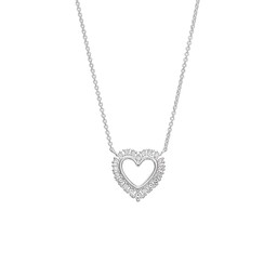 Halsband i äkta silver hjärta och kubisk zirkonia Halsband i äkta silver hjärta och kubisk zirkonia