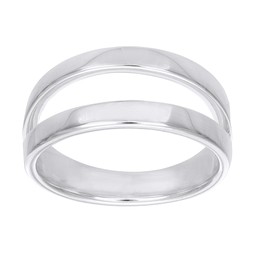 Ring i äkta silver med två rader