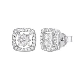 Örhängen i äkta silver med kubisk zirkonia