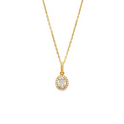Halsband i äkta silver med kubisk zirkonia