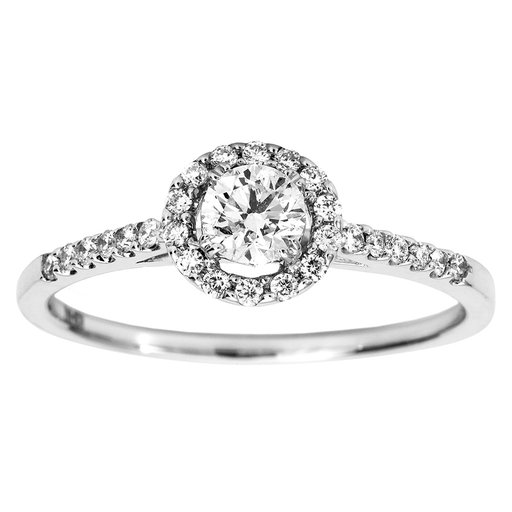 Diamantring i 18K guld