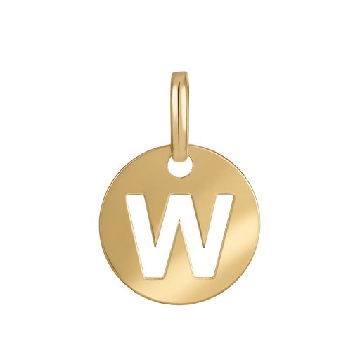 Hängsmycke W i 18K guld