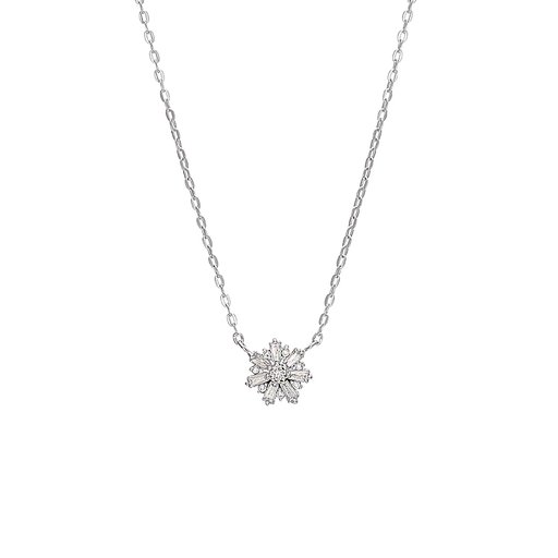 Halsband i silver snow star