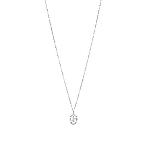 Halsband i äkta silver bokstav X