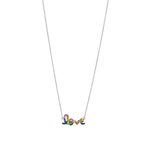 Halsband i äkta silver love