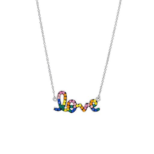 Halsband i äkta silver love