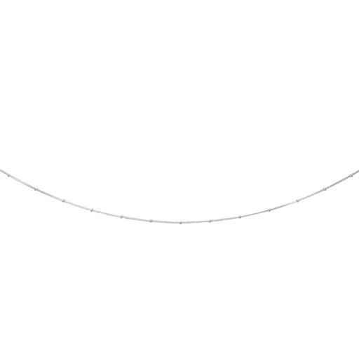 Halsband i äkta silver kulor
