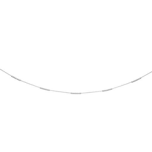 Halsband i äkta silver kulor