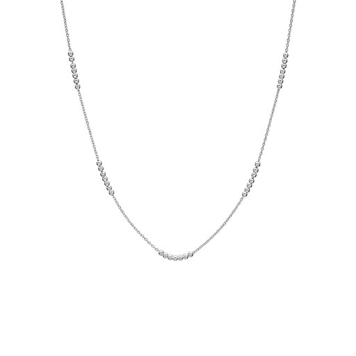Halsband i äkta silver kulor