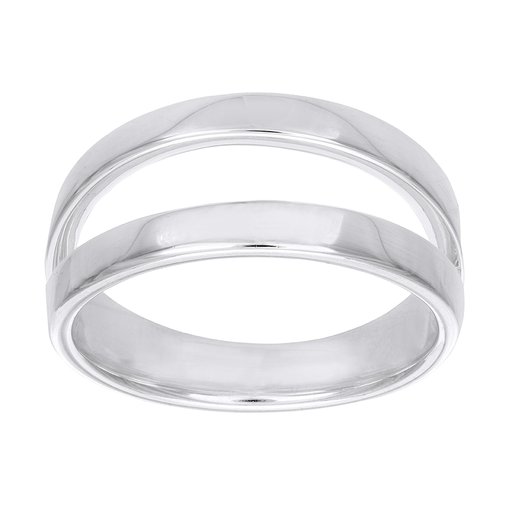 Ring i äkta silver med två rader