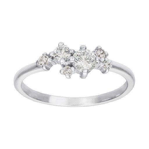 Ring i äkta silver med kubisk zirkonia